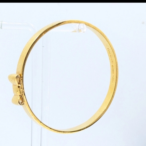 Low Start Kate Spade-Ribbon Bow Bangle Bracelet & Dust Bag  (Rose Gold💛🩷) - Picture 4 of 6